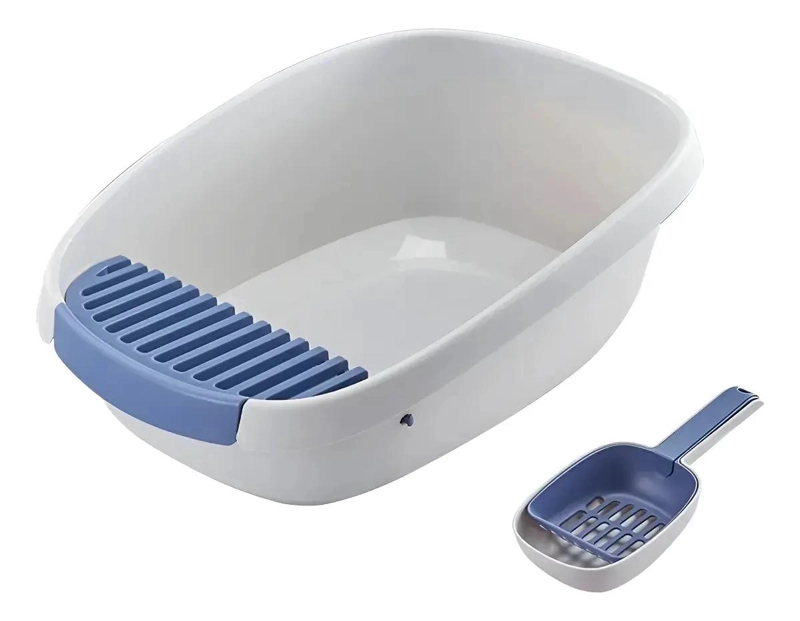 ARENERO SEMI CERRADO PARA GATOS CON BANDEJA SANITARIA GRANDE Y COMODA - 1