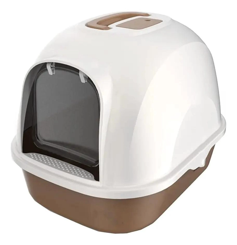 ARENERO CERRADO PARA GATOS GRANDE CON PALA, FILTRO Y PUERTA - 1
