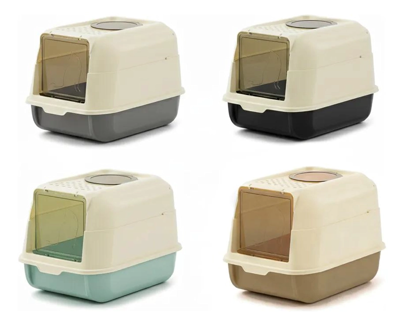ARENERO CERRADO PARA GATOS CON FILTRO ANTIOLORES Y PUERTA CON PALA - 2