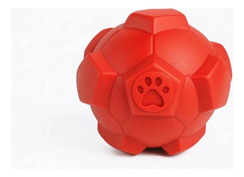PELOTAS RESISTENTES PARA PERROS TIPO JUGUETE INTERACTIVO COLOR ROJO - 3