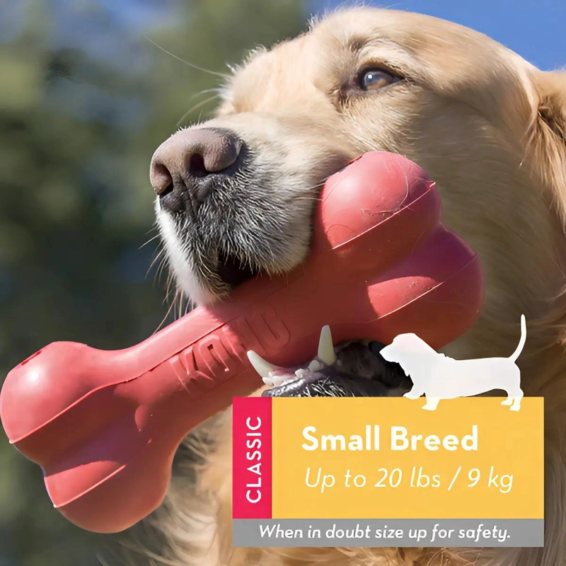 JUGUETE RELLENABLE EN FORMA DE HUESO PARA PERROS PEQUEÑOS - 1
