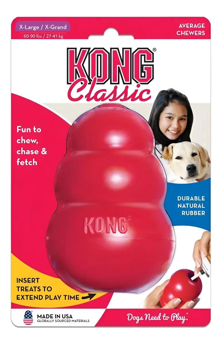 MORDEDOR RELLENABLE DE CAUCHO NATURAL PARA PERROS TAMAÑO XL - 1