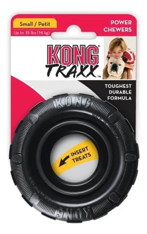 JUGUETE PARA PERROS CON LLANTAS DE GOMA RESISTENTE TALLA S - 1
