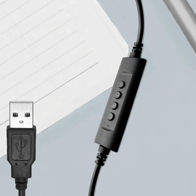 AURICULARES USB CON MICROFONO Y DISEÑO NEGRO - 4