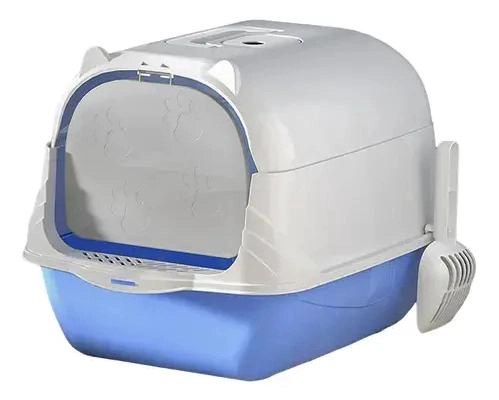 ARENERO PARA GATO CON DISEÑO CERRADO Y ABIERTO FUNCION 2 EN 1 CON PALA INCLUIDA - 1