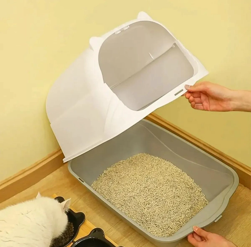 ARENERO PARA GATO CON DISEÑO CERRADO Y ABIERTO FUNCION 2 EN 1 CON PALA INCLUIDA - 4