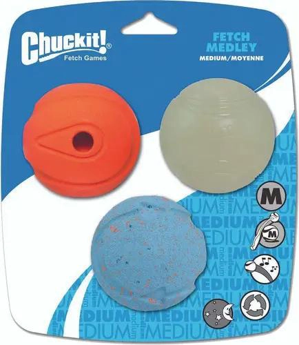 PELOTAS DE GOMA CON SONIDO PARA PERRO TAMAÑO MEDIANO 6.3 CM - 1