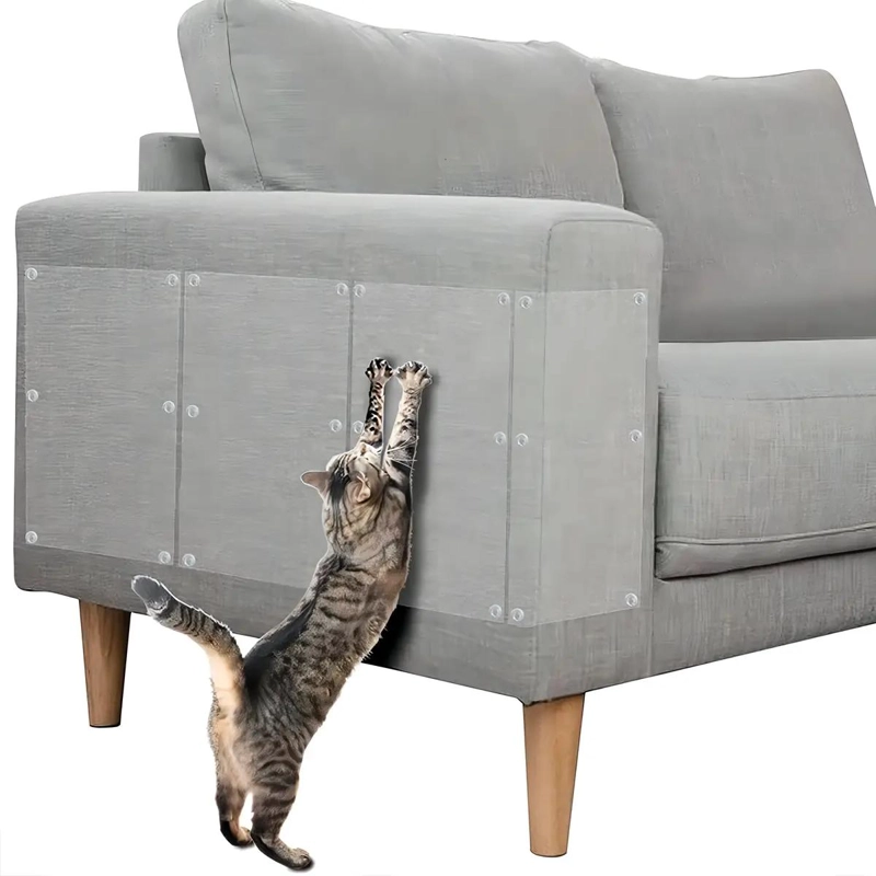PROTECTOR ADHESIVO PARA MUEBLES CONTRA ARAÑAZOS DE GATOS RESISTENTE Y FACIL DE F - 1
