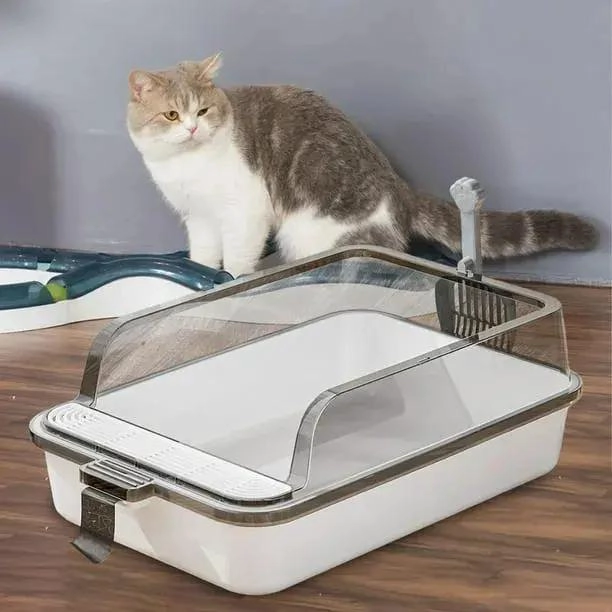 ARENERO SEMICERRADO PARA GATOS CON PALA TAMAÑO MEDIANO - 4