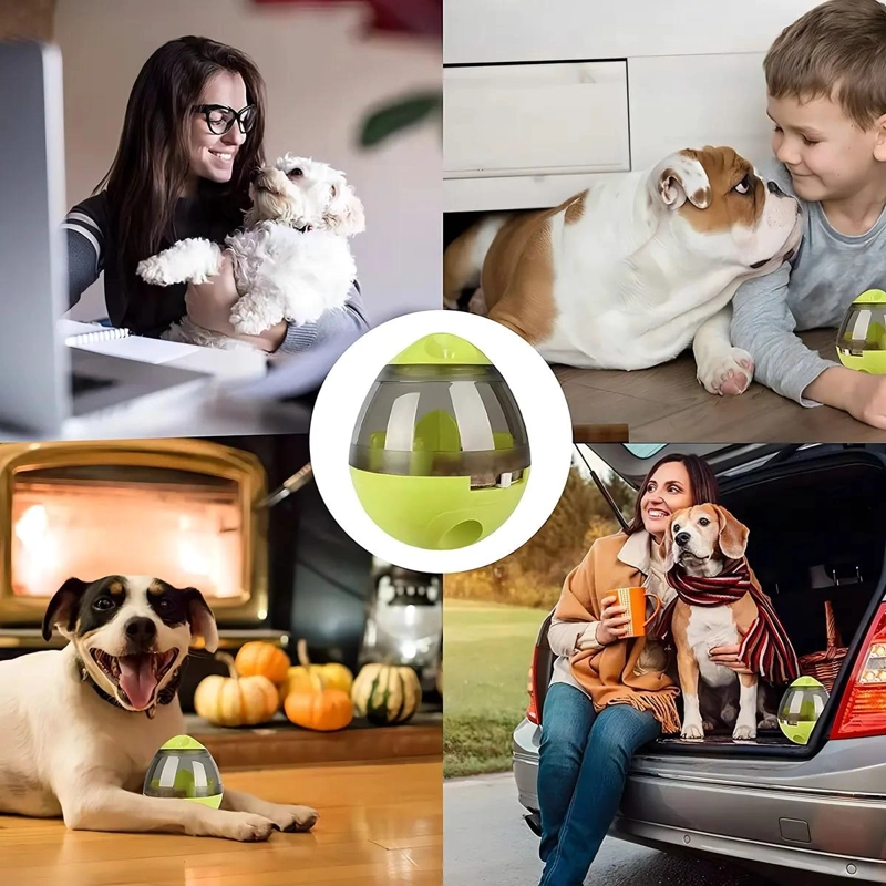 JUGUETE INTERACTIVO PARA PERROS PARA DISPENSAR COMIDA Y ENTRETENIMIENTO - 4