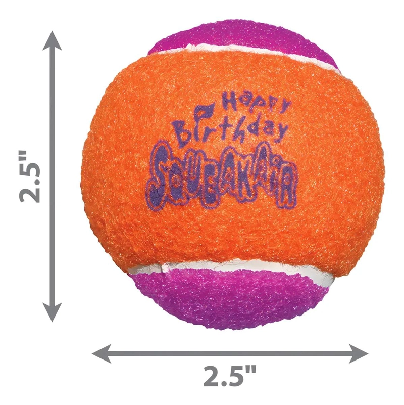 PELOTA PARA PERRO MULTICOLOR CON SONIDO PACK DE TRES UNIDADES - 5