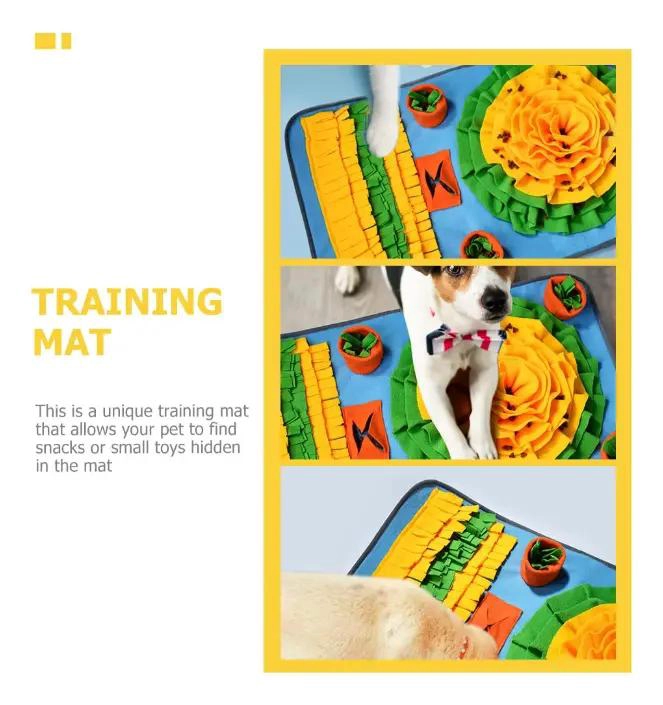 ALFOMBRA OLFATIVA PARA PERROS CON DISPENSADOR DE JUGUETES 50X75 CM - 3