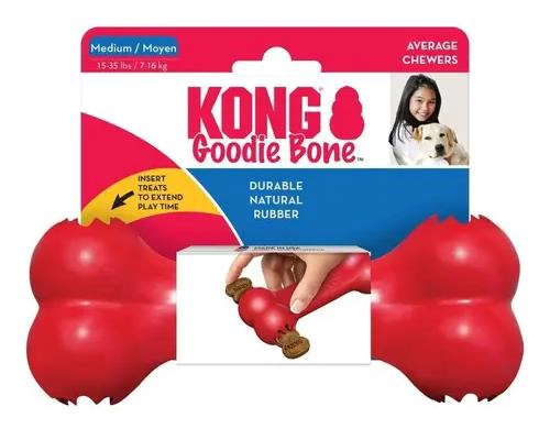 JUGUETE HUESO CLASICO RELLENABLE PARA PERRO MEDIANO - 5