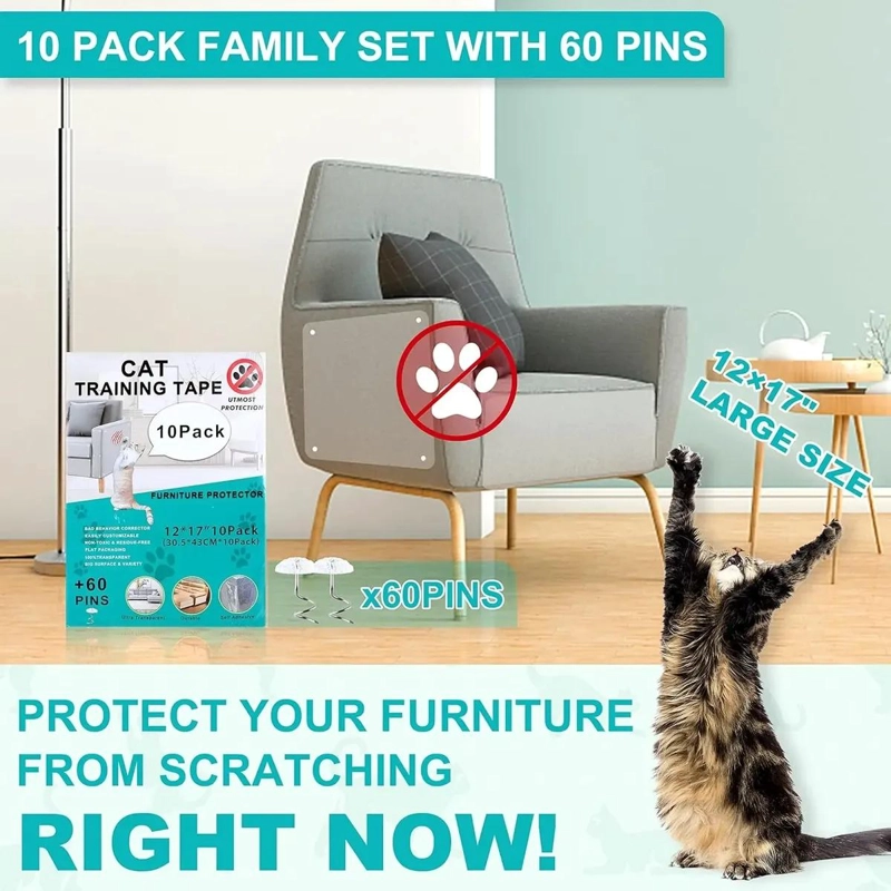 PROTECTOR PARA SOFA RESISTENTE A ARAÑAZOS CON FUNCION DISUASORIA PARA GATOS - 2
