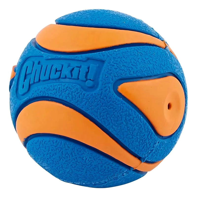 PELOTA DE GOMA PARA PERRO CON SONIDO ULTRA SQUEAKER DE 7.4 CM - 3