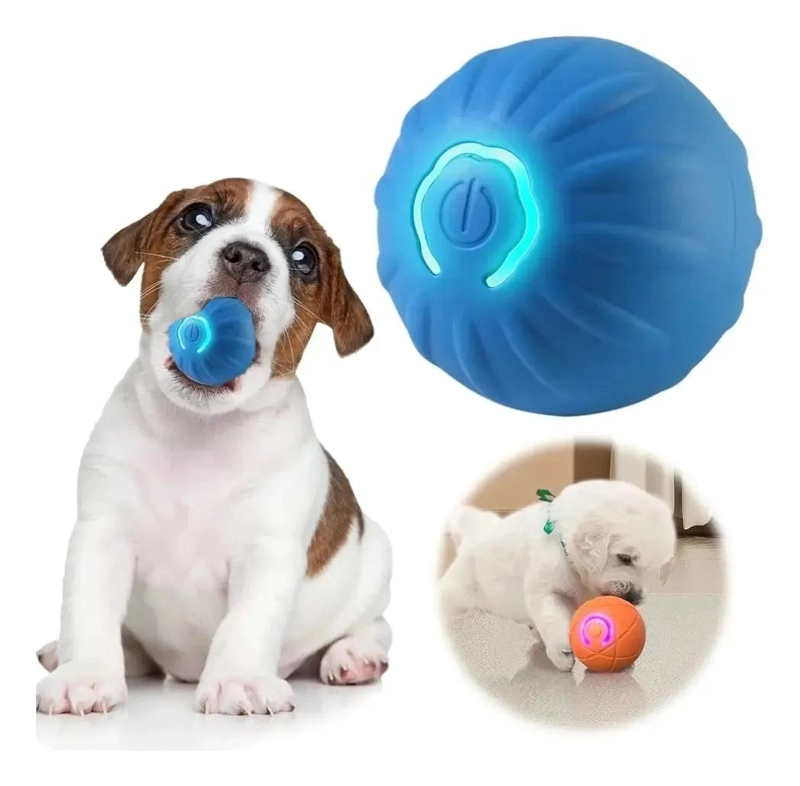 PELOTA GIRATORIA INTERACTIVA PARA PERROS Y GATOS CON MOVIMIENTO AUTOMATICO - 3