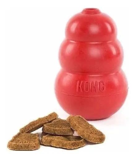 JUGUETE INTERACTIVO CLASICO PARA PERROS TAMAÑO MEDIANO COLOR ROJO - 2