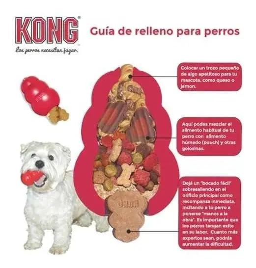 JUGUETE INTERACTIVO CLASICO PARA PERROS TAMAÑO MEDIANO COLOR ROJO - 3