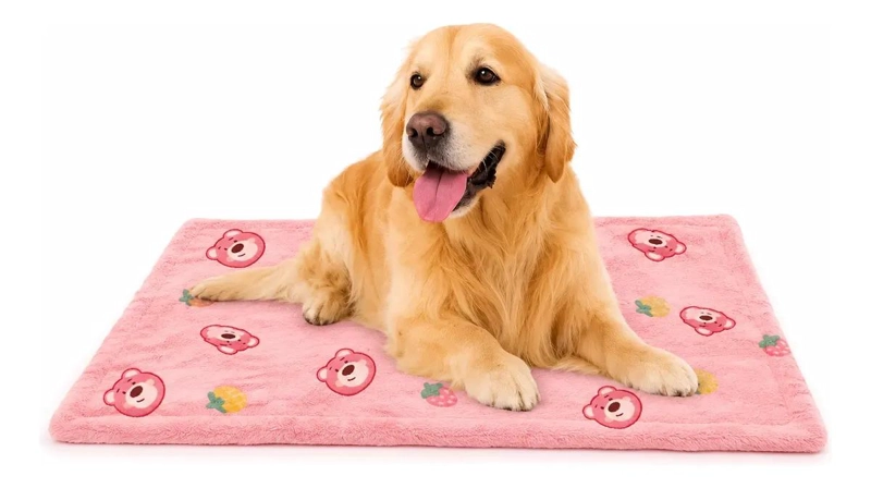 MANTA PARA PERROS GRANDES SUAVE Y ESPONJOSA 120 X 90 CM - 1