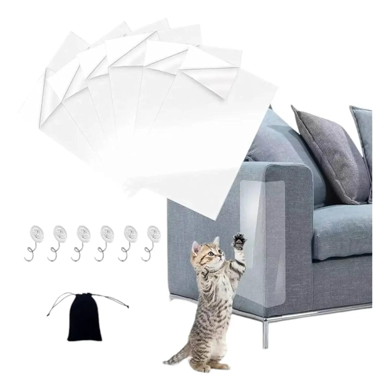 PACK DE 6 LAMINAS PROTECTORAS ANTIARAÑAZOS PARA SOFA Y SILLON - 1