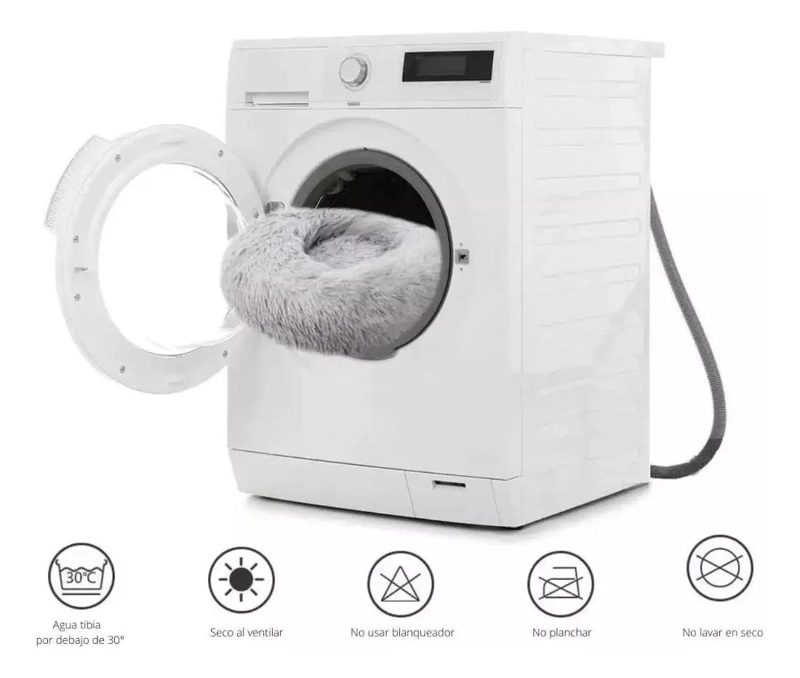 CAMA PARA PERROS GRANDES CON DISEÑO ANTIESTRES Y ABRIGO PARA INVIERNO DE 110 CM - 2