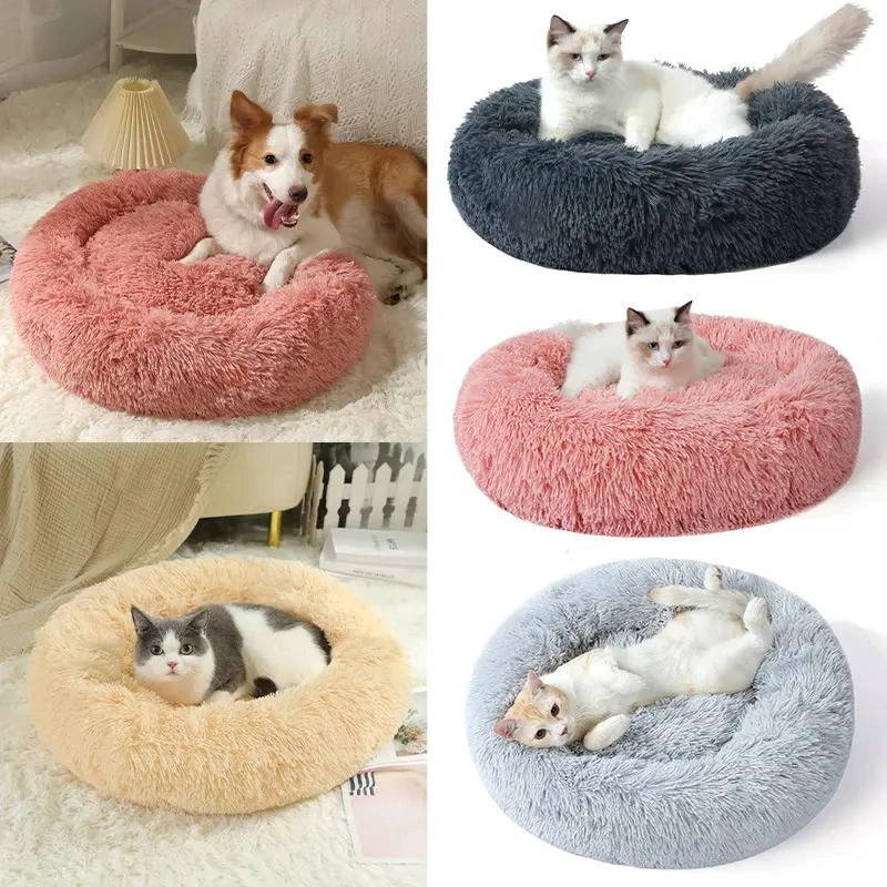 CAMA PARA PERROS GRANDES CON DISEÑO ANTIESTRES Y ABRIGO PARA INVIERNO DE 110 CM - 3