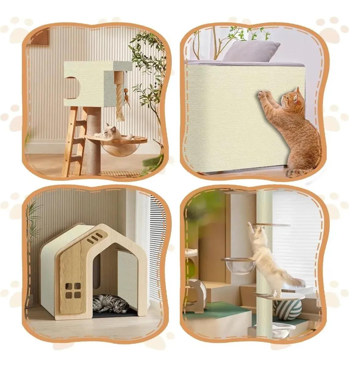 RASCADOR ADHESIVO PARA GATOS PROTECTOR DE SOFA 2 METROS - 5