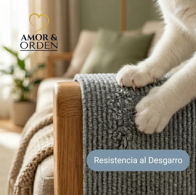 PACK DE 2 RASCADORES ADHESIVOS PARA GATOS PARA PROTEGER MUEBLES Y SOFA - 4