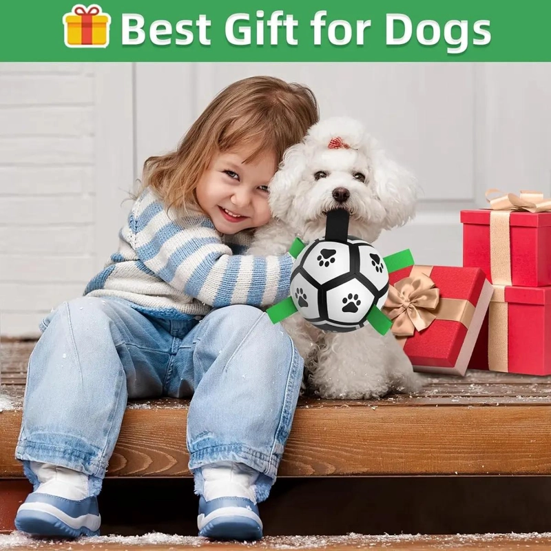 PELOTA INTERACTIVA PARA PERRO CON AGARRE DE 15 CM COLOR BLANCO - 5