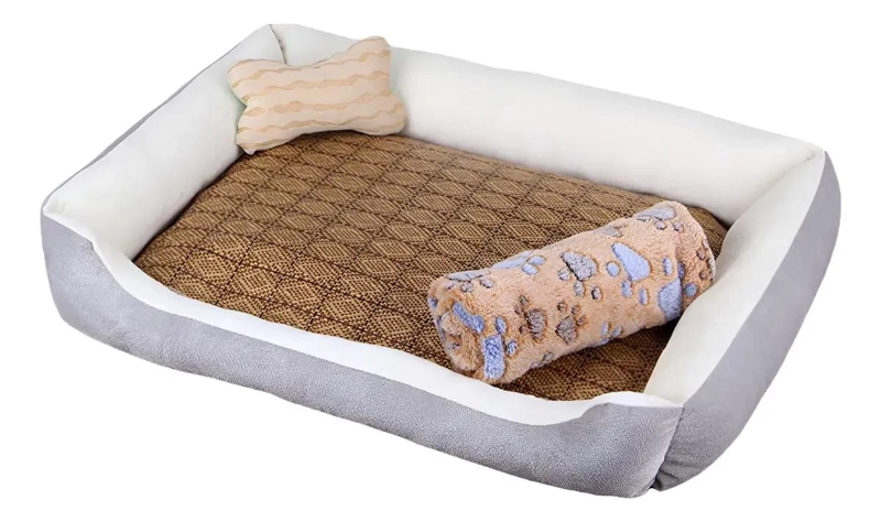 SET DE 4 CAMAS SUAVES PARA MASCOTAS 90X70 CM PARA PERROS Y GATOS - 1