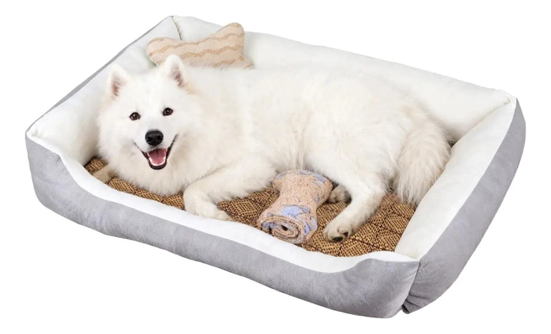 SET DE 4 CAMAS SUAVES PARA MASCOTAS 90X70 CM PARA PERROS Y GATOS - 3