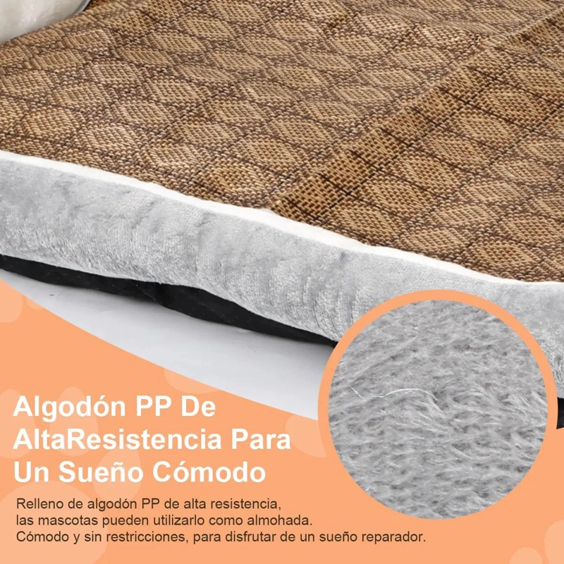 SET DE 4 CAMAS SUAVES PARA MASCOTAS 90X70 CM PARA PERROS Y GATOS - 5