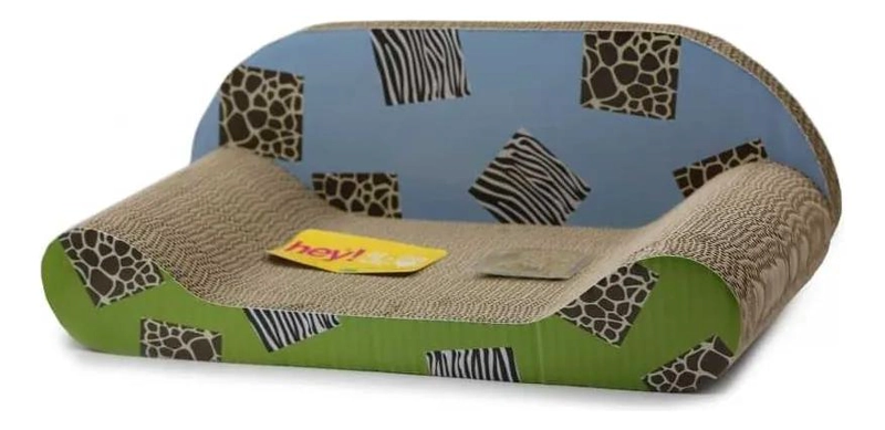 SILLON RASCADOR PARA GATO CON HIERBA GATERA Y DISEÑO COMODO - 1