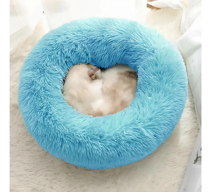CAMA PARA MASCOTA TIPO DONA COMODA Y ANTI ESTRE S PARA PERROS Y GATOS - 1