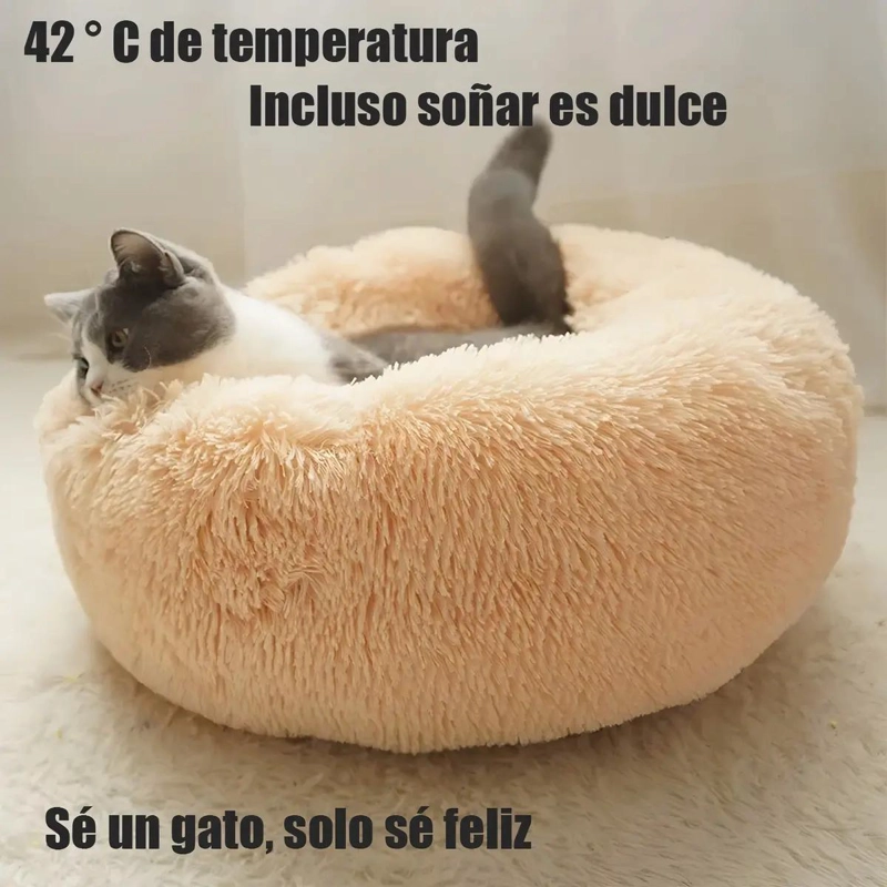 CAMA PARA MASCOTA TIPO DONA COMODA Y ANTI ESTRE S PARA PERROS Y GATOS - 2