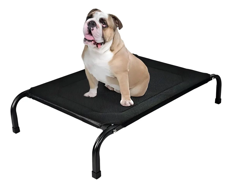 CAMA ELEVADA PARA PERRO MEDIANO CON DISEÑO ANTIESTRES - 1