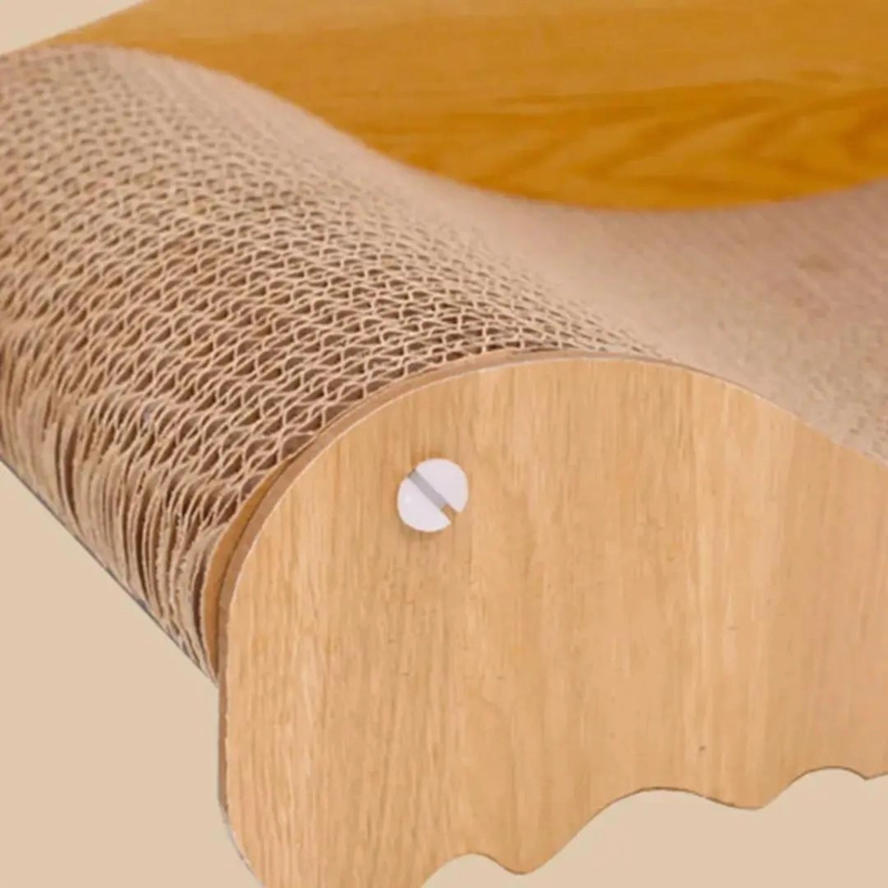 CAMA SOFA RASCADOR PARA GATOS DE CARTON CORRUGADO DURADERO DE 70 CM - 3