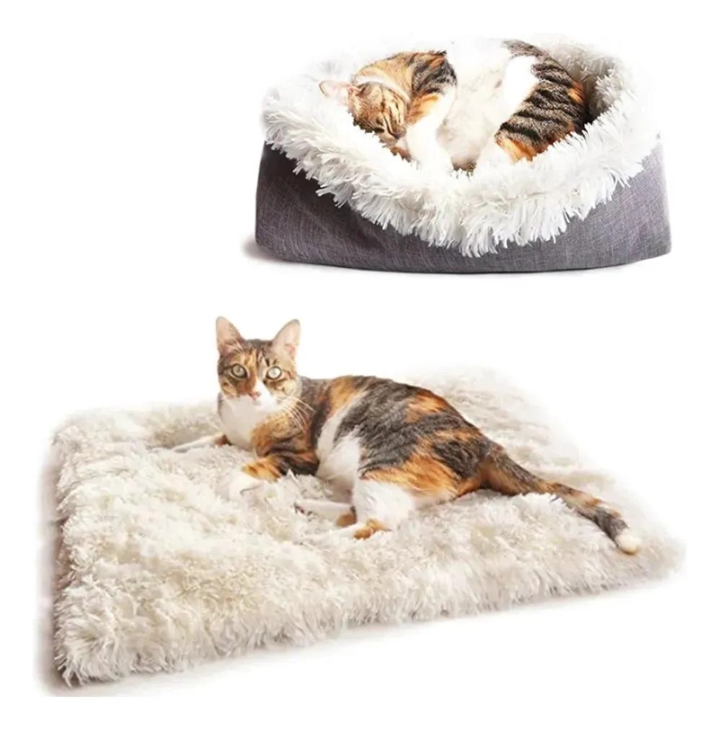 MANTA PELUDA PORTATIL PARA CAMA DE MASCOTAS ANTIESTRE S - 1