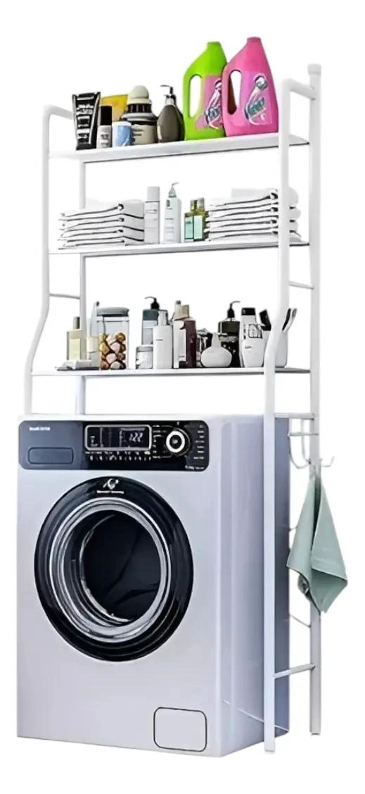 ESTANTE ORGANIZADOR PARA LAVADORA Y BAÑO CON DISEÑO FUNCIONAL - 1