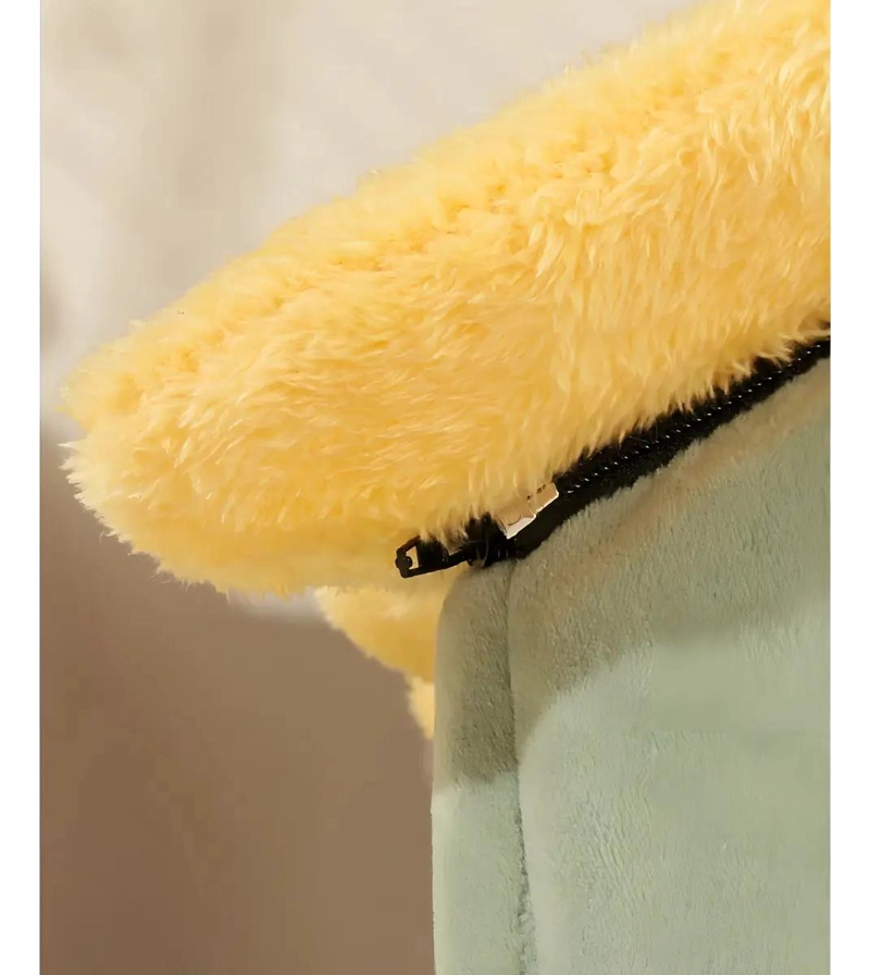 CAMA PARA MASCOTAS CON DISEÑO CASITA COLOR MARRON COMODO Y ACOGEDOR - 3