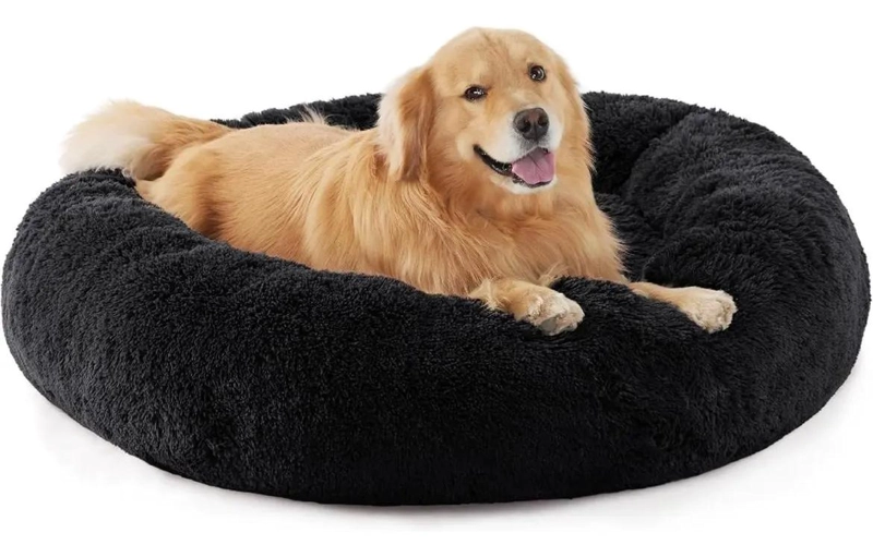 CAMA ANTIESTRE S PELUDA PARA PERROS Y GATOS 70 CM LARGO - 1