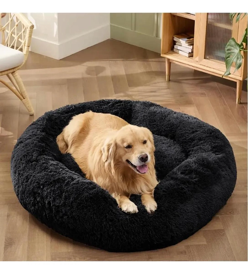 CAMA ANTIESTRE S PELUDA PARA PERROS Y GATOS 70 CM LARGO - 2