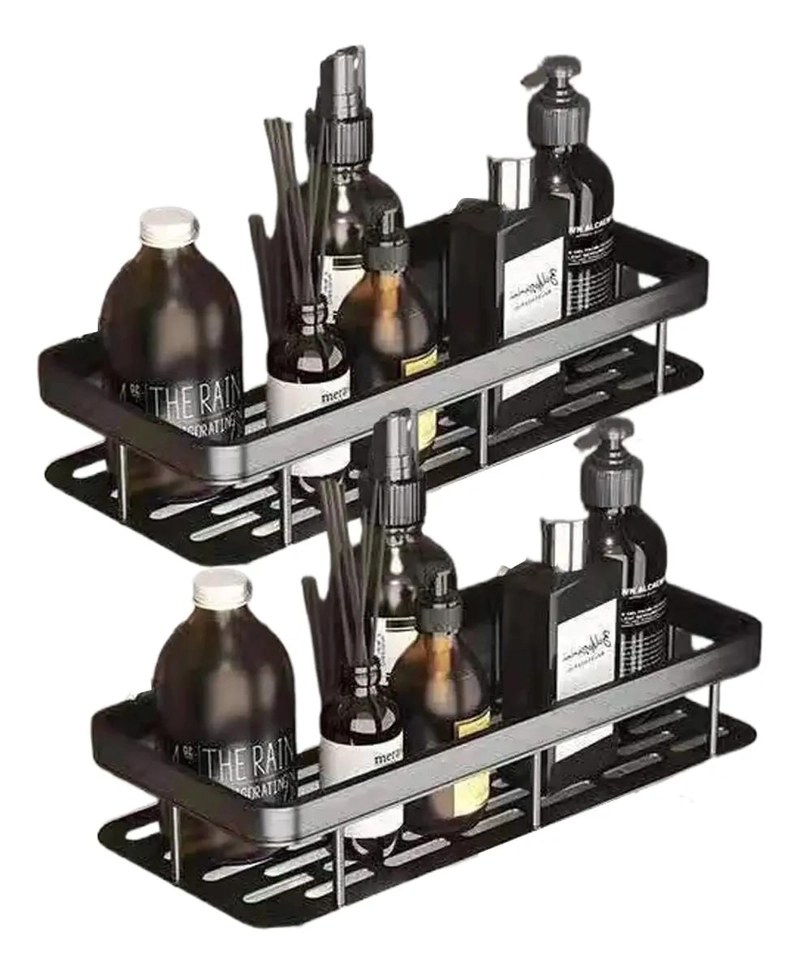 ORGANIZADOR DE DUCHA ESQUINERO PARA BAÑO CON REPISA DOBLE - 1