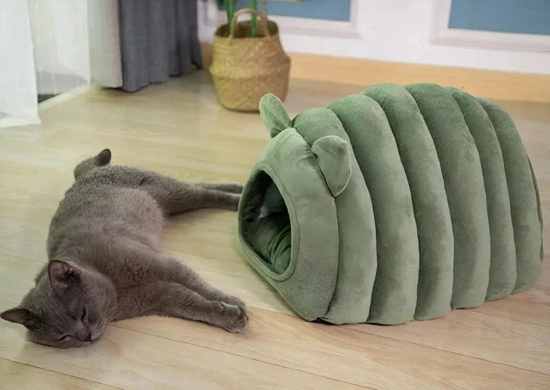 CAMA IGLU PARA GATOS CON DISEÑO COMODO Y ACOGEDOR - 5