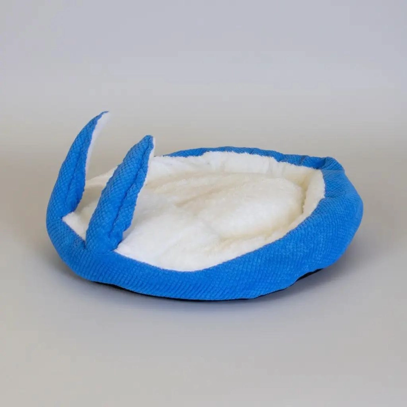 CAMA PARA MASCOTAS CON DISEÑO DE OREJAS DE CONEJO EN VARIOS COLORES - 3