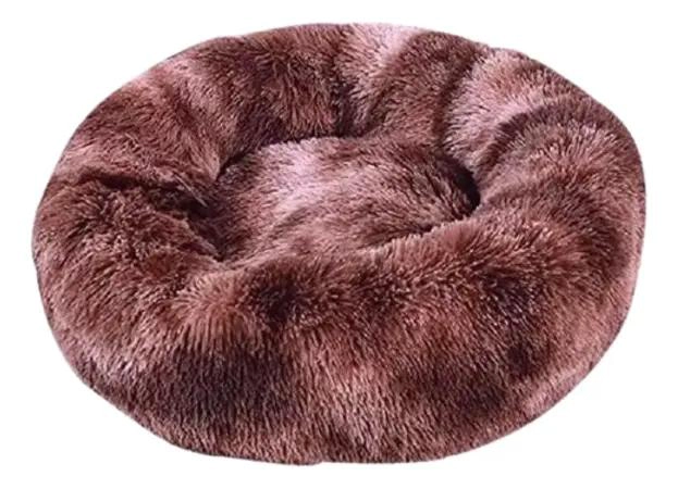 CAMA ANTIESTRE S PELUDA PARA PERROS Y GATOS DE 70 CM EN VARIOS COLORES - 1