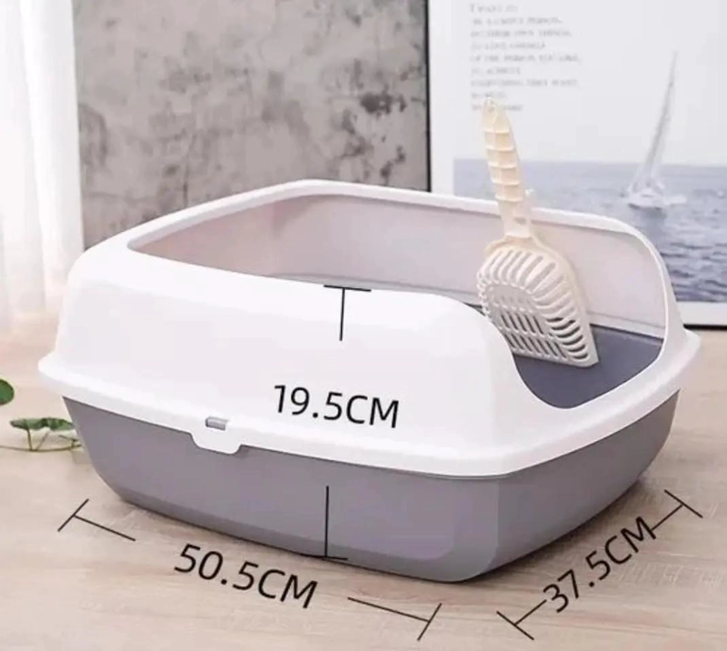 ARENERO PARA GATOS BANDEJA SANITARIA XXL GRANDE PARA BAÑO DE MASCOTAS - 2