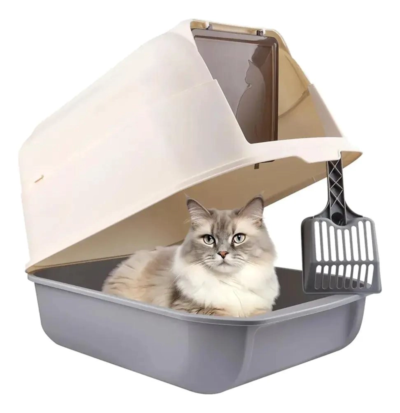 ARENERO PARA GATOS GRANDE 2 EN 1 CON OPCION CERRADO O ABIERTO Y PALA INCLUIDA - 3