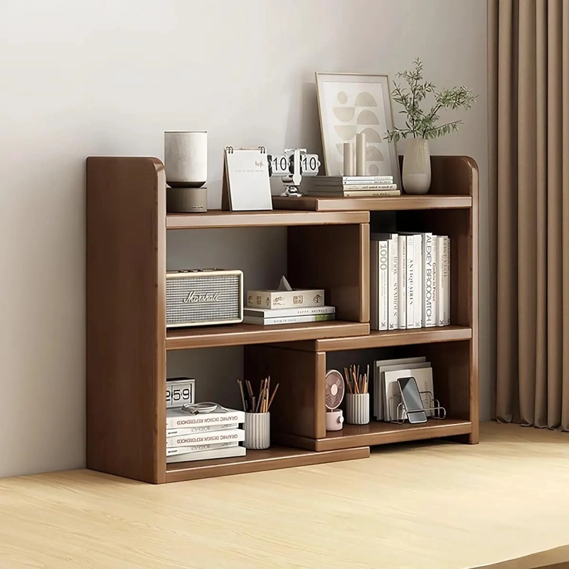 ESTANTE ORGANIZADOR MULTIFUNCIONAL DE MADERA PARA LIBROS Y OBJETOS - 2