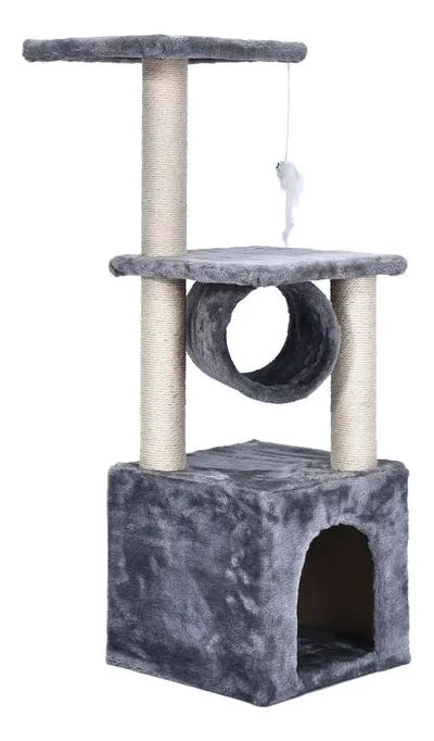 RASCADOR PARA GATO TORRE DE SISAL CON POSTE Y BASE DE 86 CM - 1